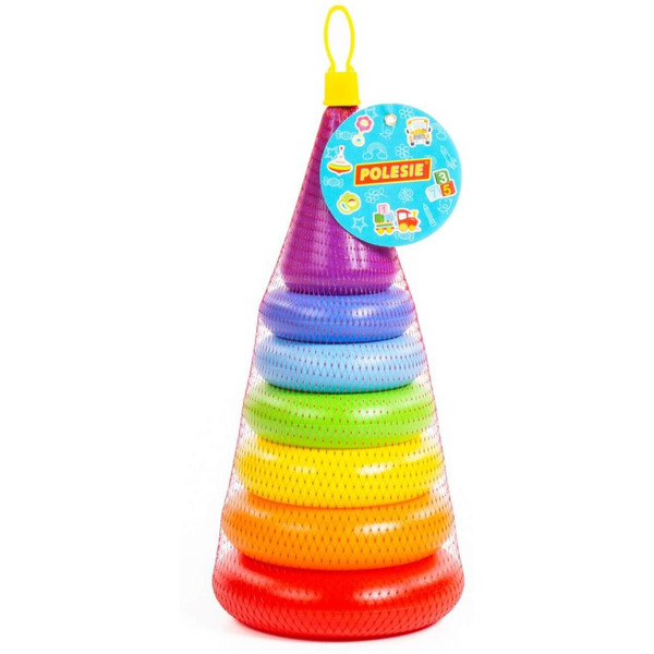 Пирамидка Полесье Колечко-конус (8 элементов) 62376