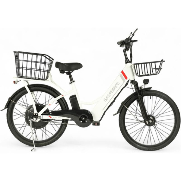 Электровелосипед SAMEBIKE Е-Alfa New SB-E-ALFA350-36/10 (белый)
