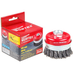 Щетка для шлифмашины WORTEX чашка стальная усиленная 65 мм (WCBC065KA011)