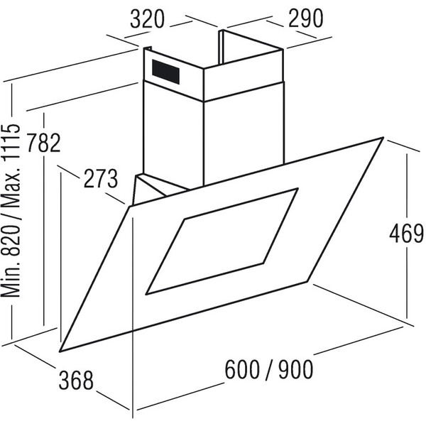 Вытяжка САТА Thalassa 600 XGWH