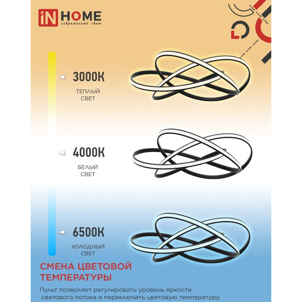 Светильник светодиодный IN HOME ESTETIKA DALI-HL-120BL (4690612062389)