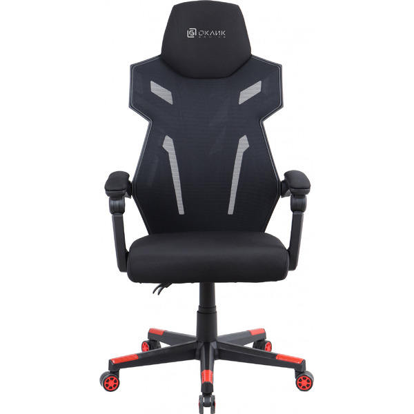 Игровое кресло Oklick 111G (черный/красный)