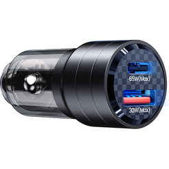 Автомобильное зарядное USAMS US-CC176 C36, 95W, 2USB (A+C), черный