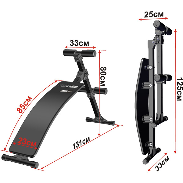 Скамья для пресса изогнутая Leco Starter гп421