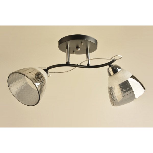 Люстра средней высоты Mirastyle BL-8224/2 BK+CR