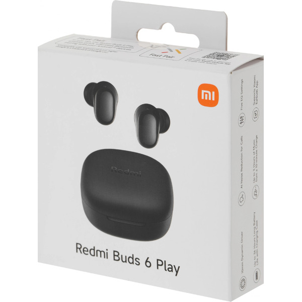 Беспроводные наушники Redmi Buds 6 Play Black (M2420E1/BHR8776GL)