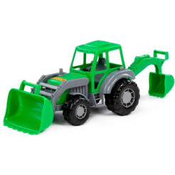 Экскаватор Полесье Мастер 24446 (серый/зеленый)