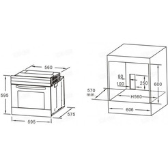 Духовой шкаф Midea MO68101CGB