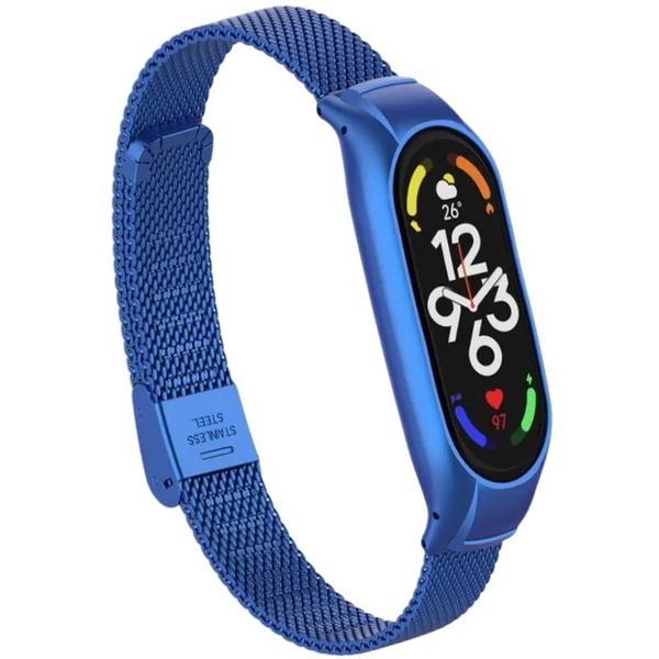 Ремешок Bingo Stainless Grid для XIAOMI Mi Band 7 (синий)