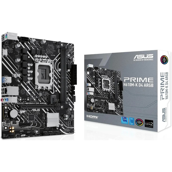 Материнская плата ASUS Prime H610M-K D4 ARGB