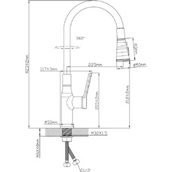 Смеситель Econoce D35 730 EC0733BL (черный)