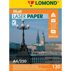 Фотобумага Lomond матовая двусторонняя A4 130 г/кв.м. 250 листов (0300542)