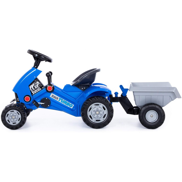 Каталка-трактор с педалями Turbo-2 с полуприцепом Полесье 84651