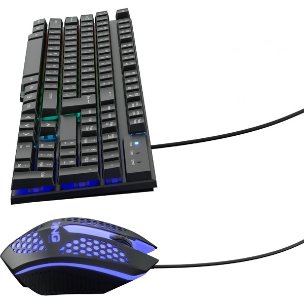 Игровой набор (клавиатура + мышь с ковриком) Оклик 400GMK