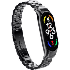 Ремешок Bingo Stainless для XIAOMI Mi Band 7 Черный