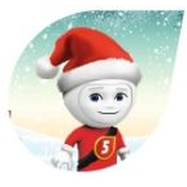 Брелок сувенирный 5 ЭЛЕМЕНТ Санта №14