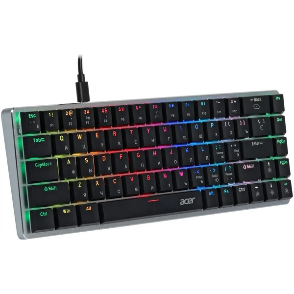 Клавиатура Acer OKW302 ZL.KBDCC.01C серебристый