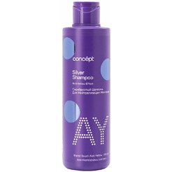 Серебристый шампунь CONCEPT Fusion для светлых оттенков 300 мл