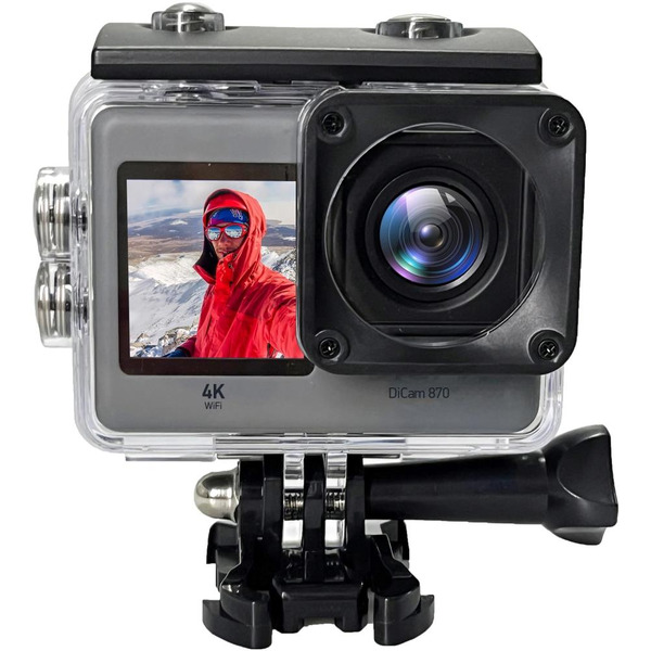 Экшн-камера Digma DiCam 870 (серый)