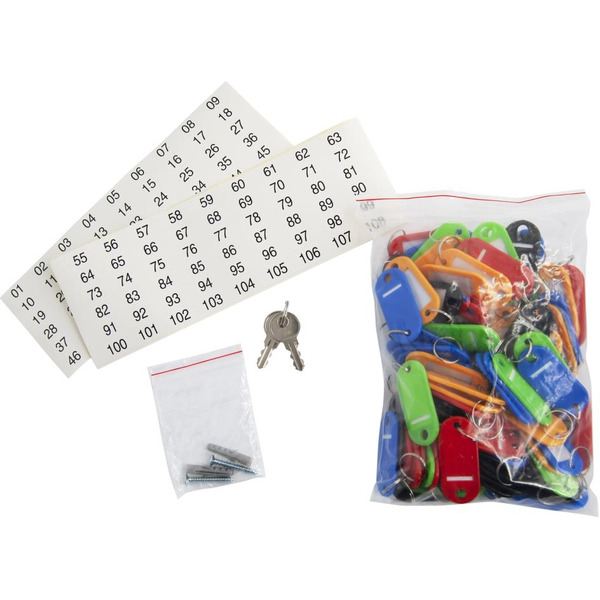 Шкафчик для ключей Silwerhof на 90 ключей (серый)