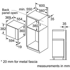 Встраиваемая микроволновая печь BOSCH BFL554MB0