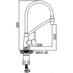 Смеситель Ledeme L4399U-12 (графит)
