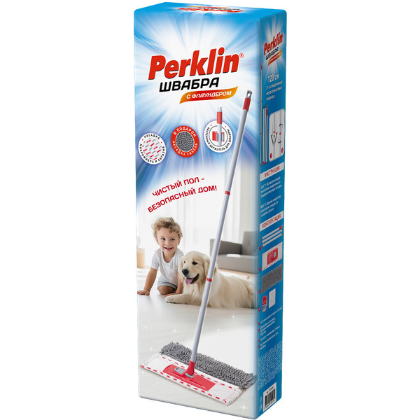 Швабра с флаундером PERKLIN 700987