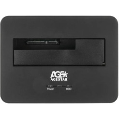 Бокс для накопителей 2.5" и 3.5" AgeStar 3UBT7 (серебристый)