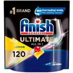 Капсулы для посудомоечной машины Finish Powerball Ultimate All In 1 Лимон (120 шт)