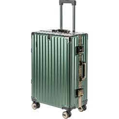 Чемодан DoubleW E087# (M, темно-зеленый)