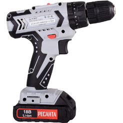 Дрель-шуруповерт Ресанта ДА-18-2ЛК-У (75/14/6) (с 2-мя АКБ, кейс)