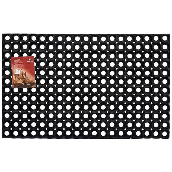 Придверный коврик VORTEX 50x80 20002 (черный)