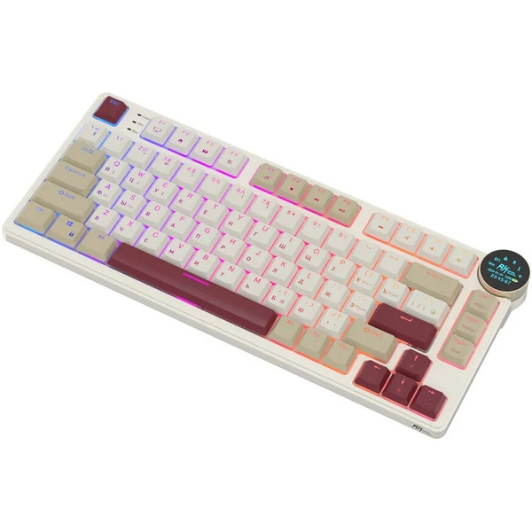 Клавиатура Royal Kludge N80 Rosy Clouds (RK Red)