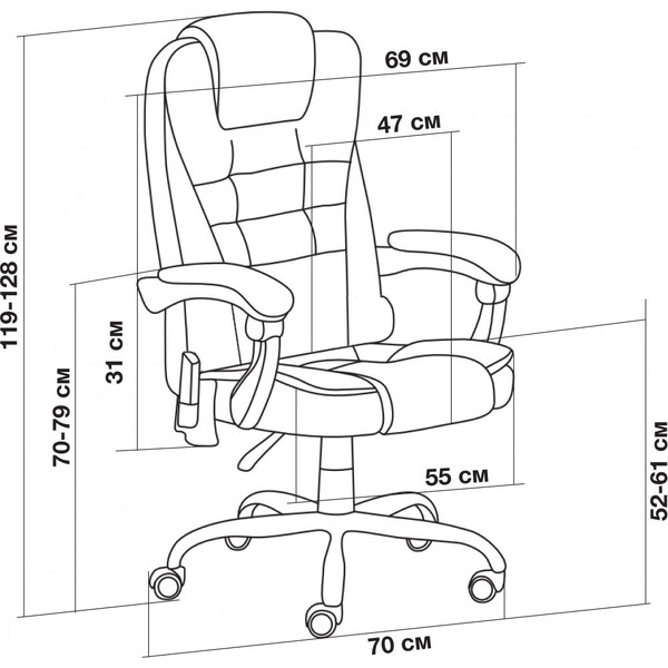 Офисное кресло CACTUS CS-CHR-OC05M-BR (бежевый)
