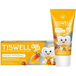 Зубная паста TISWELL Реминерализующая наногидроксиапатит Манго от 6-12 лет для детей, 60 г