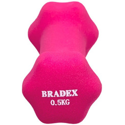 Гантель неопреновая BRADEX SF 0539 0.5 кг (розовый)