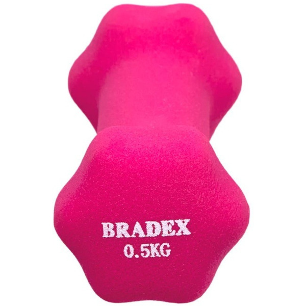 Гантель неопреновая BRADEX SF 0539 0.5 кг (розовый)