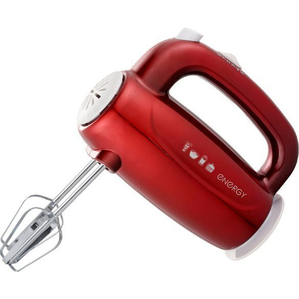 Миксер ENERGY EN-295R, 5 скоростей, 300 Вт, красный M152486