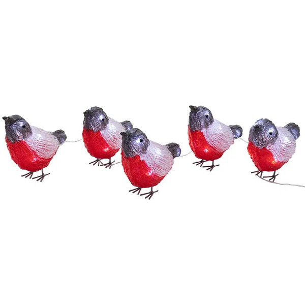 Акриловая светодиодная фигура NEON-NIGHT Семья снегирей 513-346