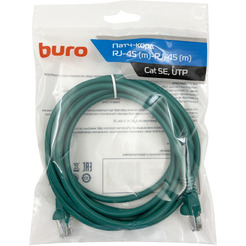 Патч-корд Buro UTP-5E-3M-GR