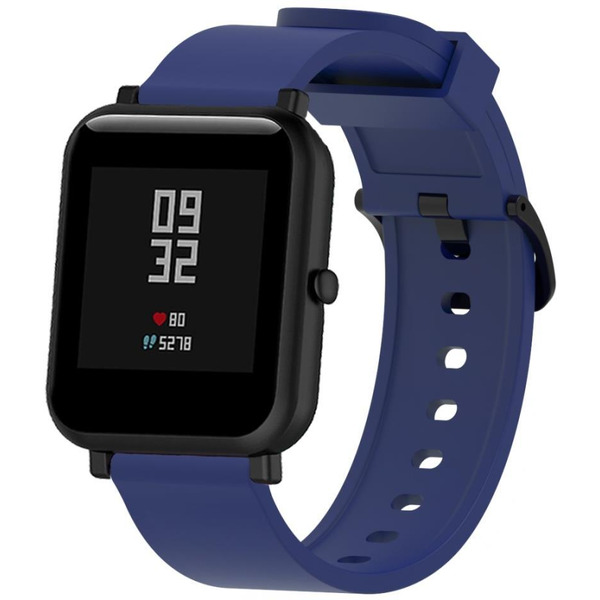 Ремешок Bingo Silicone для Amazfit Bip/GTS/GTR 42mm/Ширина 20мм Темно-синий