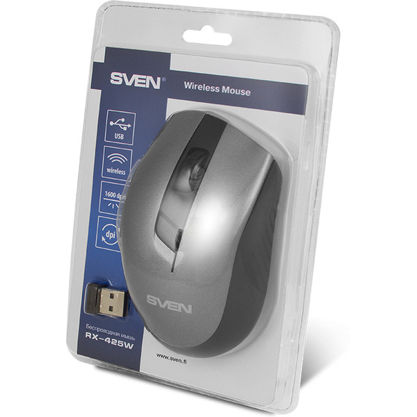 Мышь SVEN RX-425W Gray