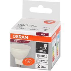 Светодиодная лампа OSRAM LVMR1675 10SW/840 230V GU5.3 10X1
