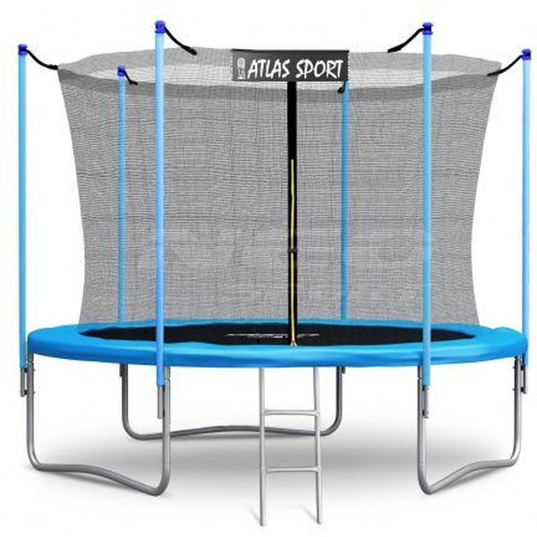 Батут пружинный ATLAS SPORT 8FT INSIDE blue (с защитной сеткой и лестницей)
