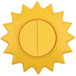 Выключатель двухклавишный KRANZ HAPPY Солнце KR-78-0618