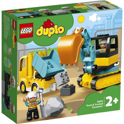 Конструктор LEGO Duplo 10931 Грузовик и гусеничный экскаватор