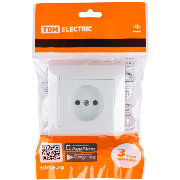 Розетка TDM Лама SQ1815-0022 (белый)