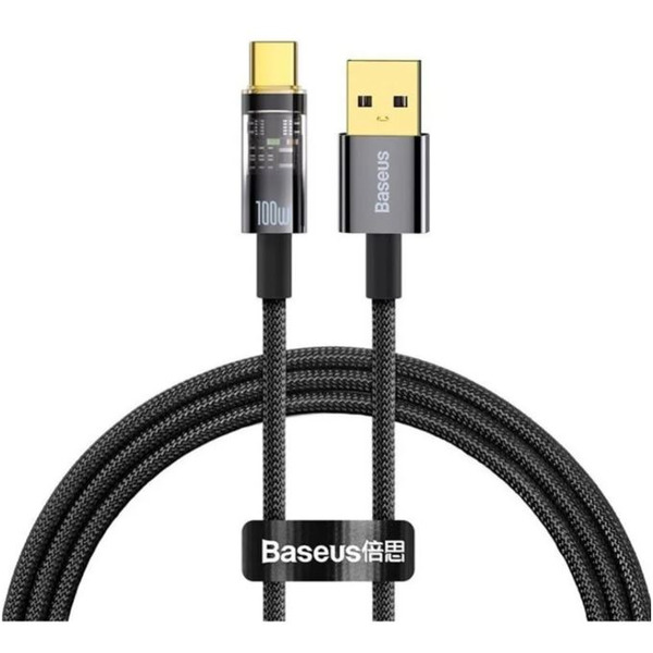 Кабель Baseus Explorer Series Auto Power-Off Fast Charging USB Type-A -USB Type-C CATS000301