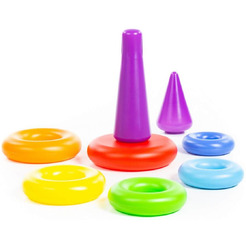 Пирамидка Полесье Колечко-конус (8 элементов) 62376