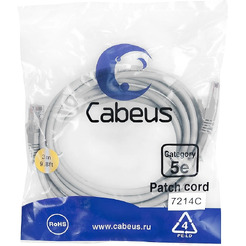Кабель Cabeus PC-UTP-RJ45-CAT.5E-3M